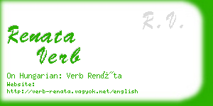 renata verb business card